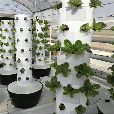Amnool Home Garden Vertical Tower Farming Hydroponics Growing System and Aeroponic Planting High Output Smart Indoor Greenhouse